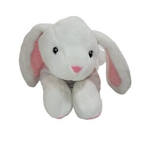 Spark Create Imagine Bunny Rabbit Rattle White Crinkle Ears Easter Plush 12"